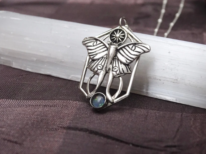 Luna Moth Necklace: Embrace Transformation and Beauty