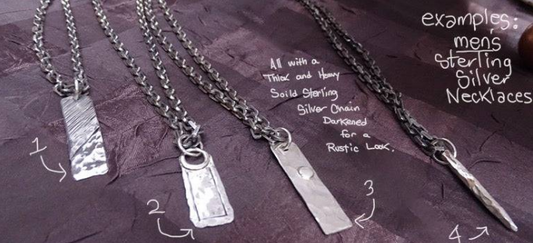 Stylish and Durable: A Guide to Men's Sterling Silver Necklaces