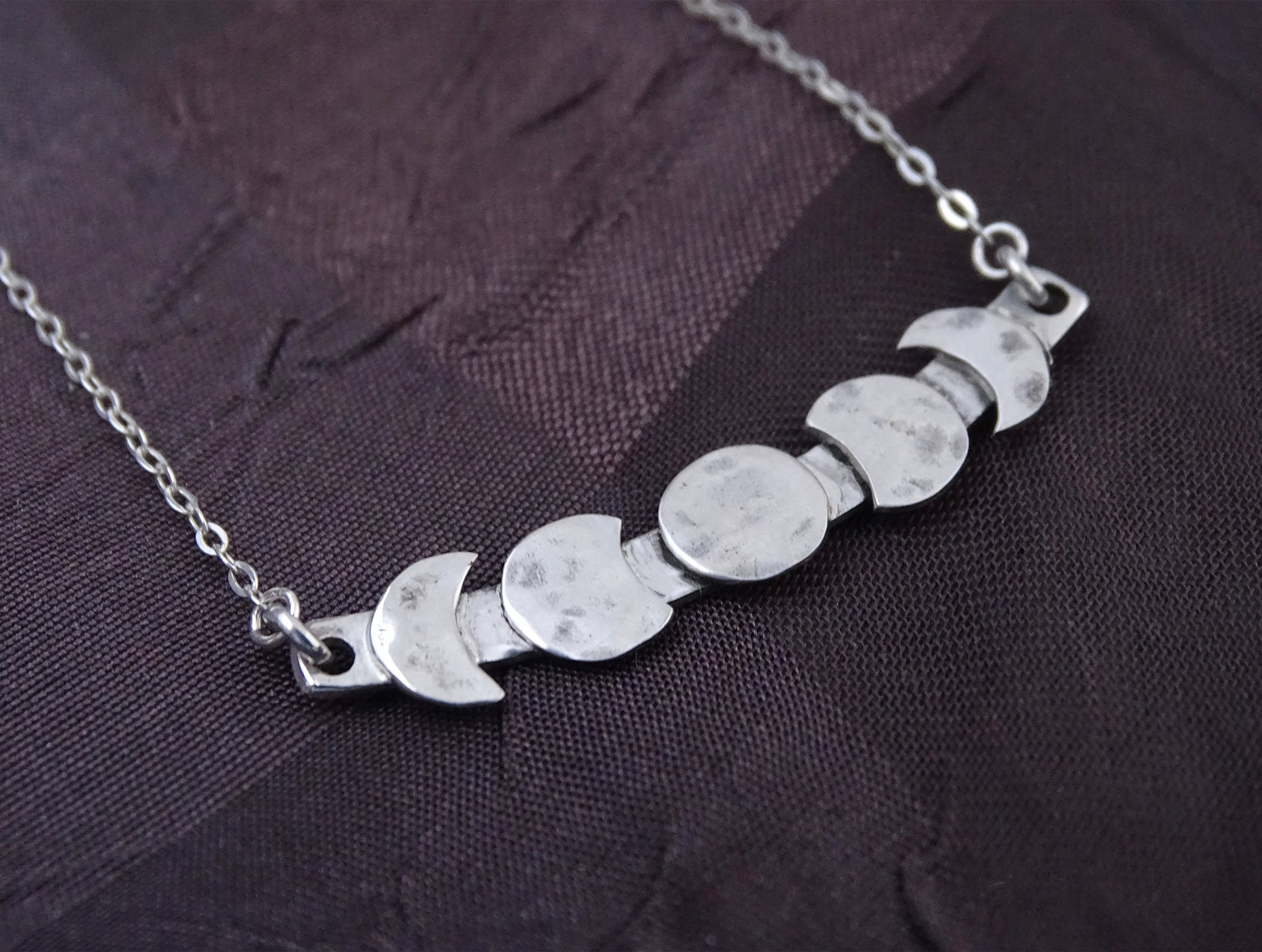 Moon Phase Necklace | Diamond Riviera Necklace | Lindsey Scoggins