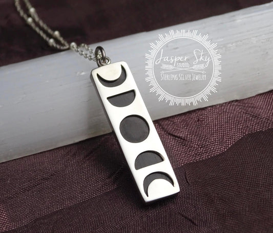 Sterling Silver Moon Phase necklace