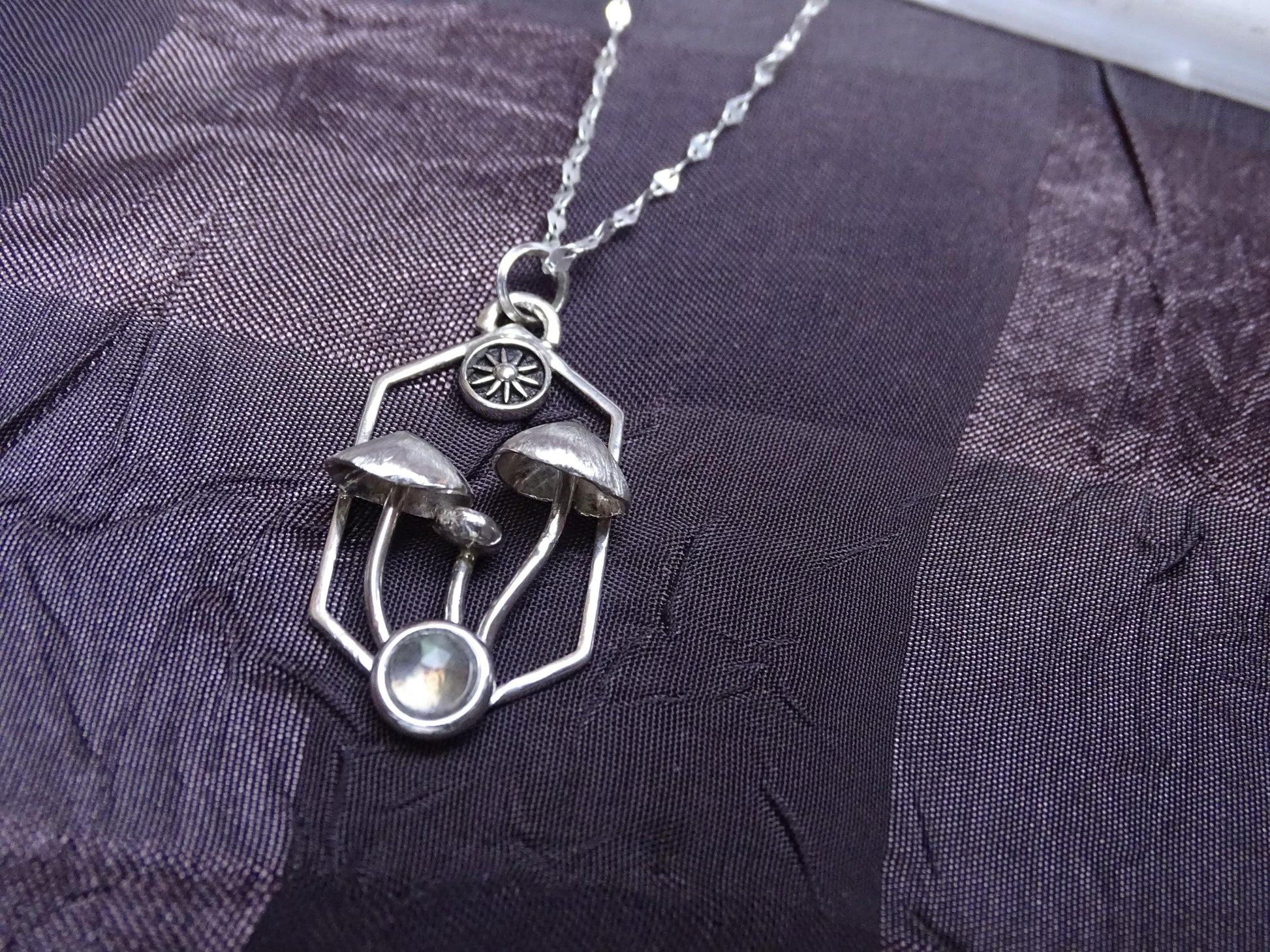 Mushroom necklace