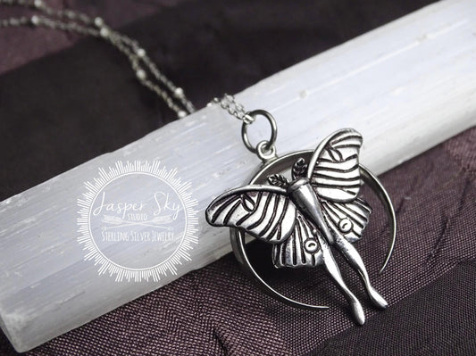 Luna Moth Necklace