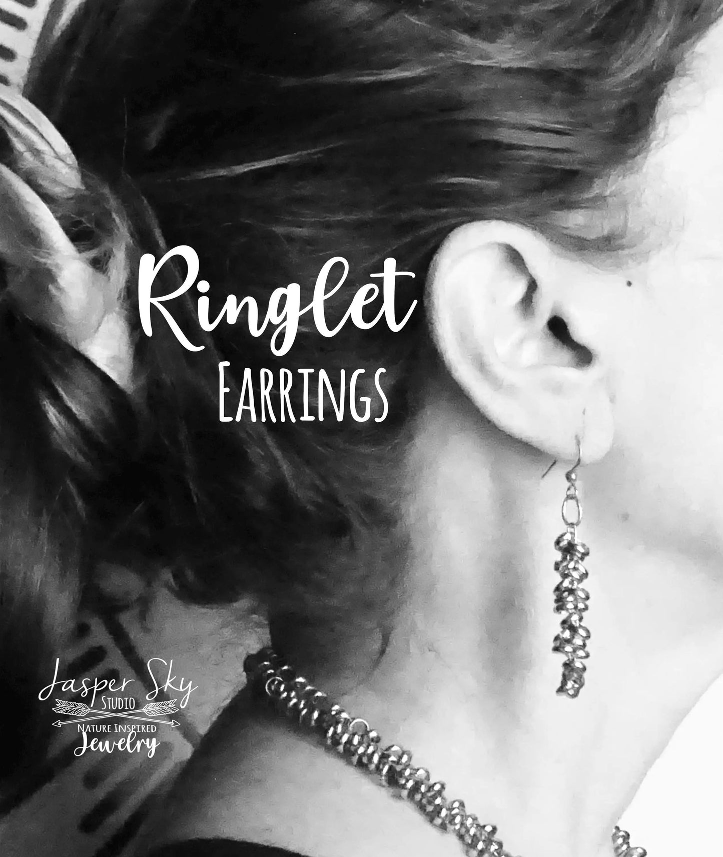 Ringlet Earrings: Handcrafted Silver Dangle for Casual or Chic Style, Perfect Jewelry Gift