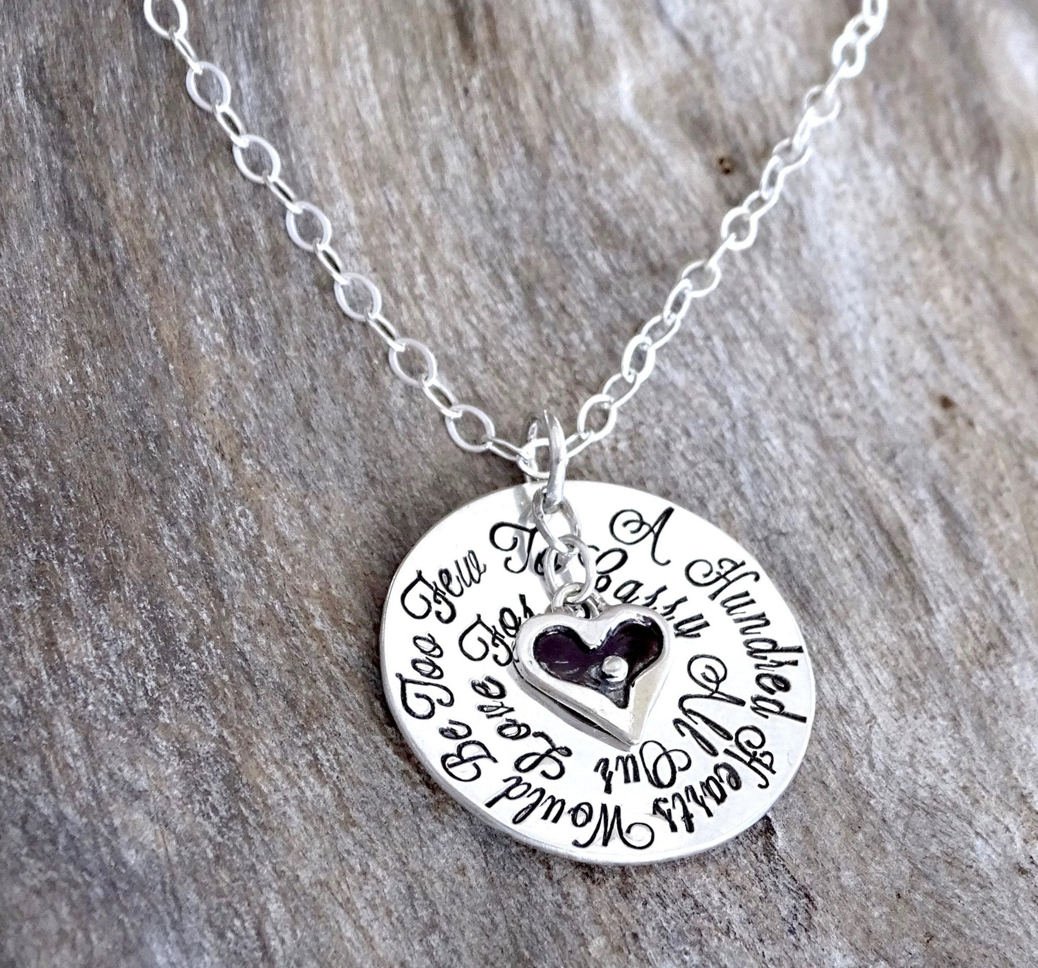 Sterling silver grandma heart offers locket