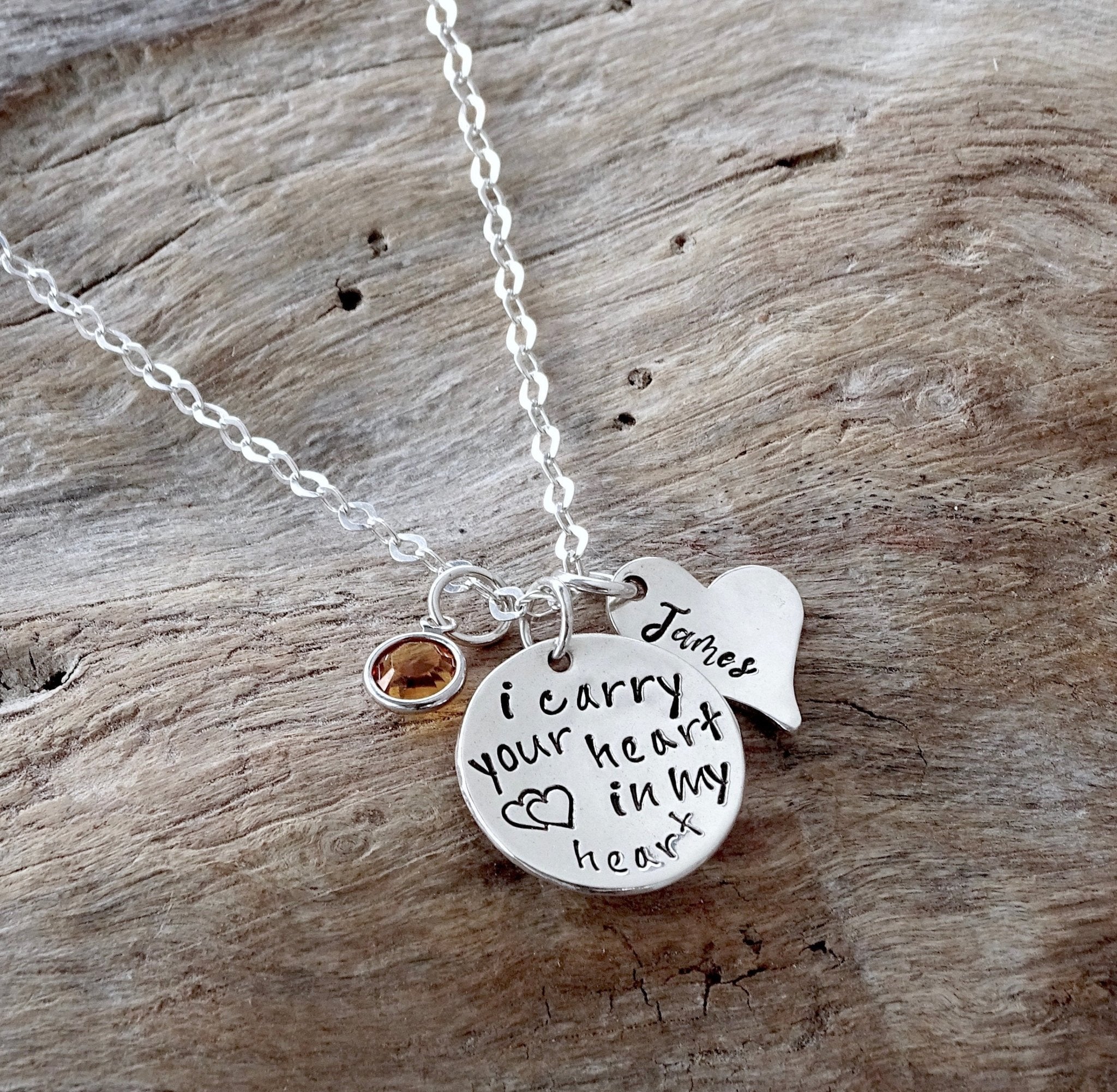 I carry your on sale heart necklace