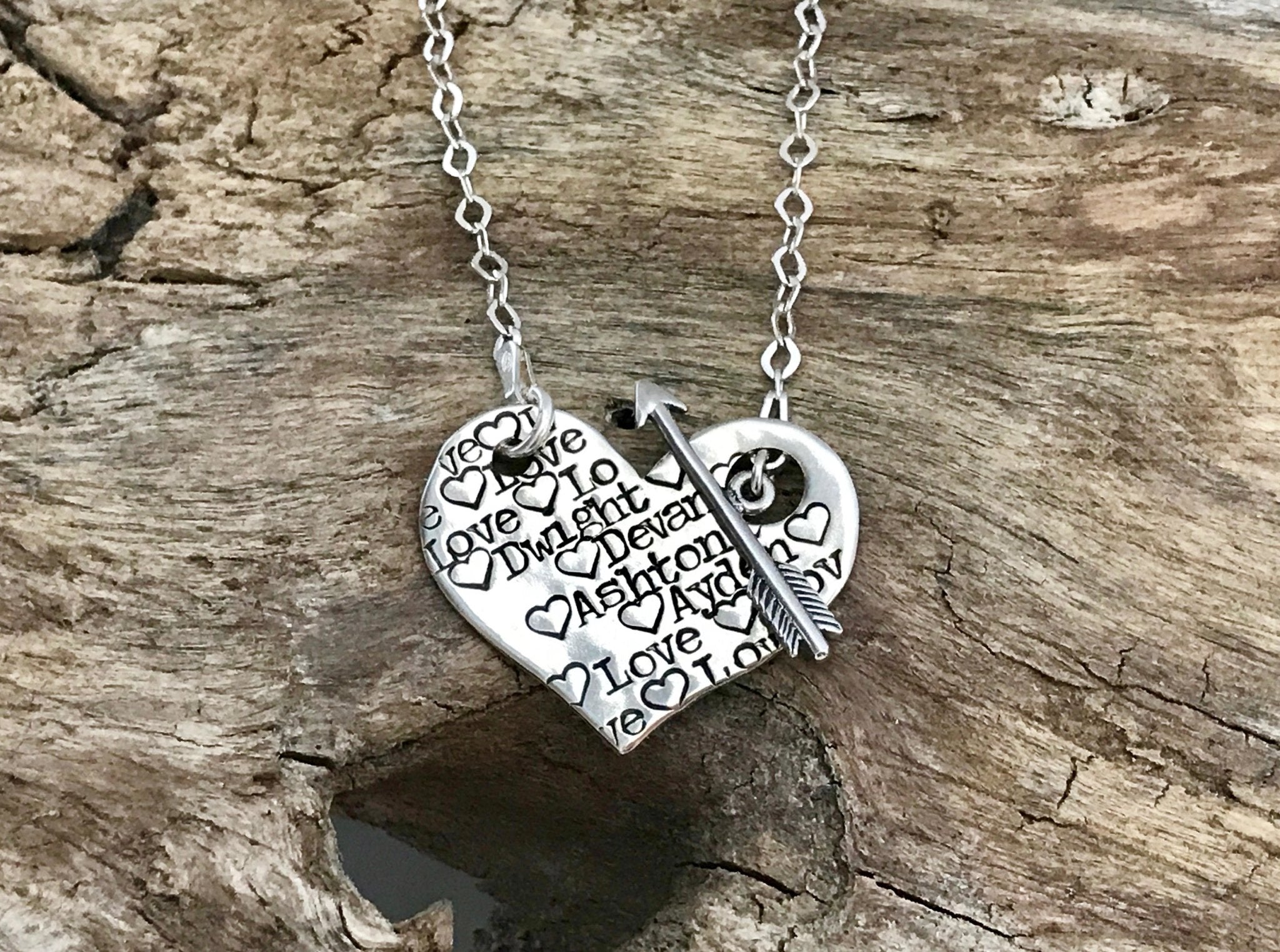 Custom Sterling Silver Heart Locket Photo Necklace Heart Locket with P –  KoalaPrint