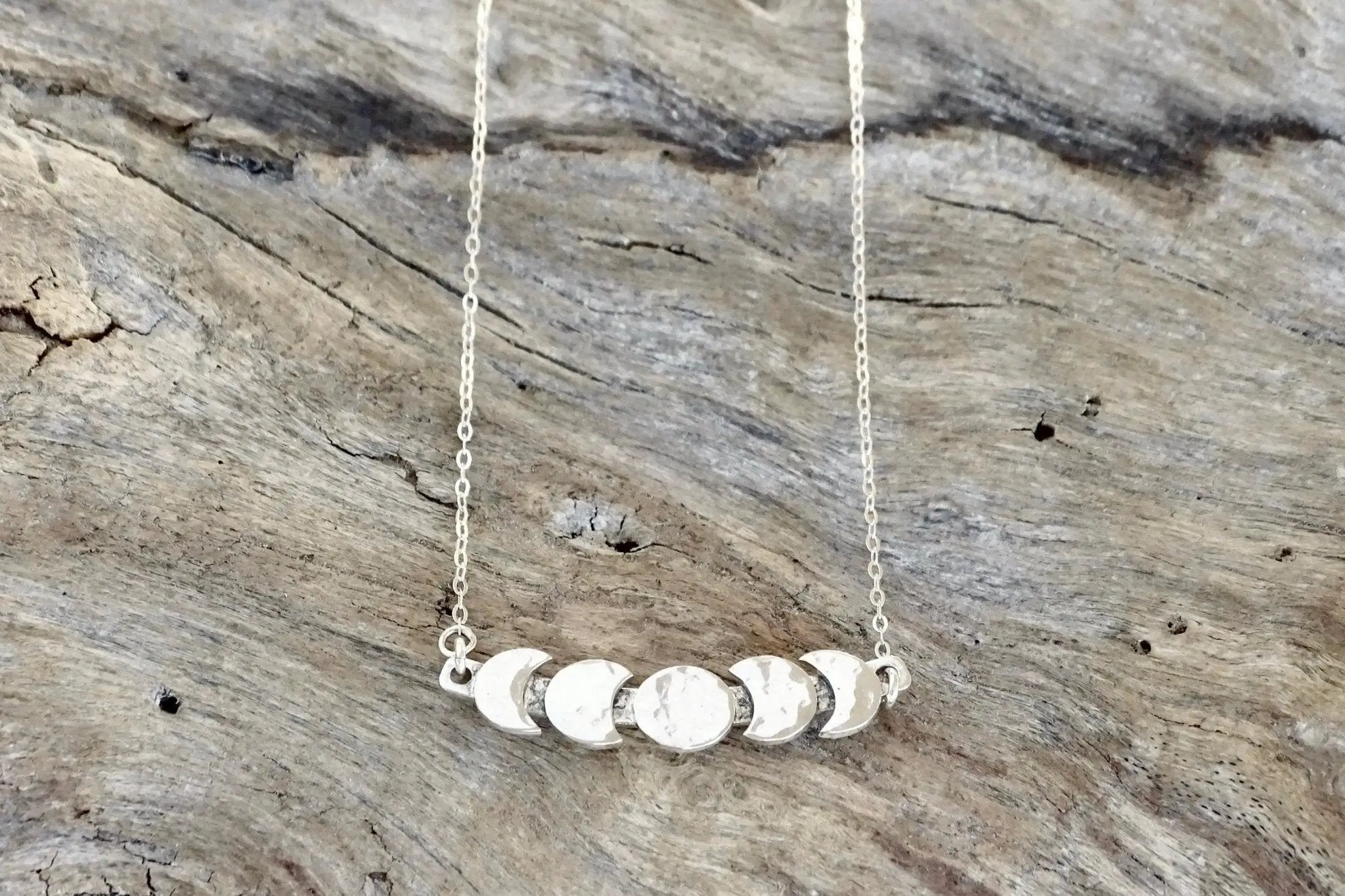 Moon Phase Necklace | Sterling Silver | The Silver Wing